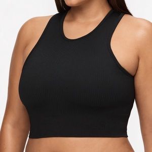 Stronger Rib Seamless Crop Top
Seamless Light Support black workout top